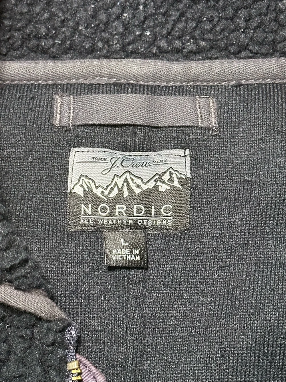 J.Crew Nordic Full-Zip Sherpa Fleece Jacket - Men’s Size L